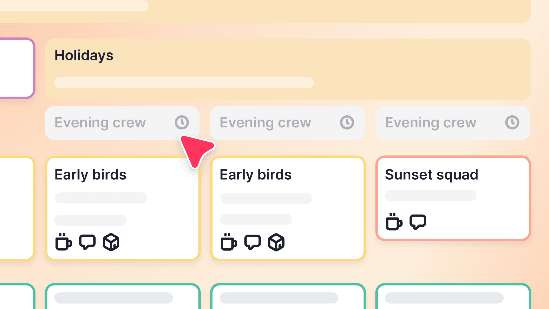 Experimente uma programação de turnos sem conflitos