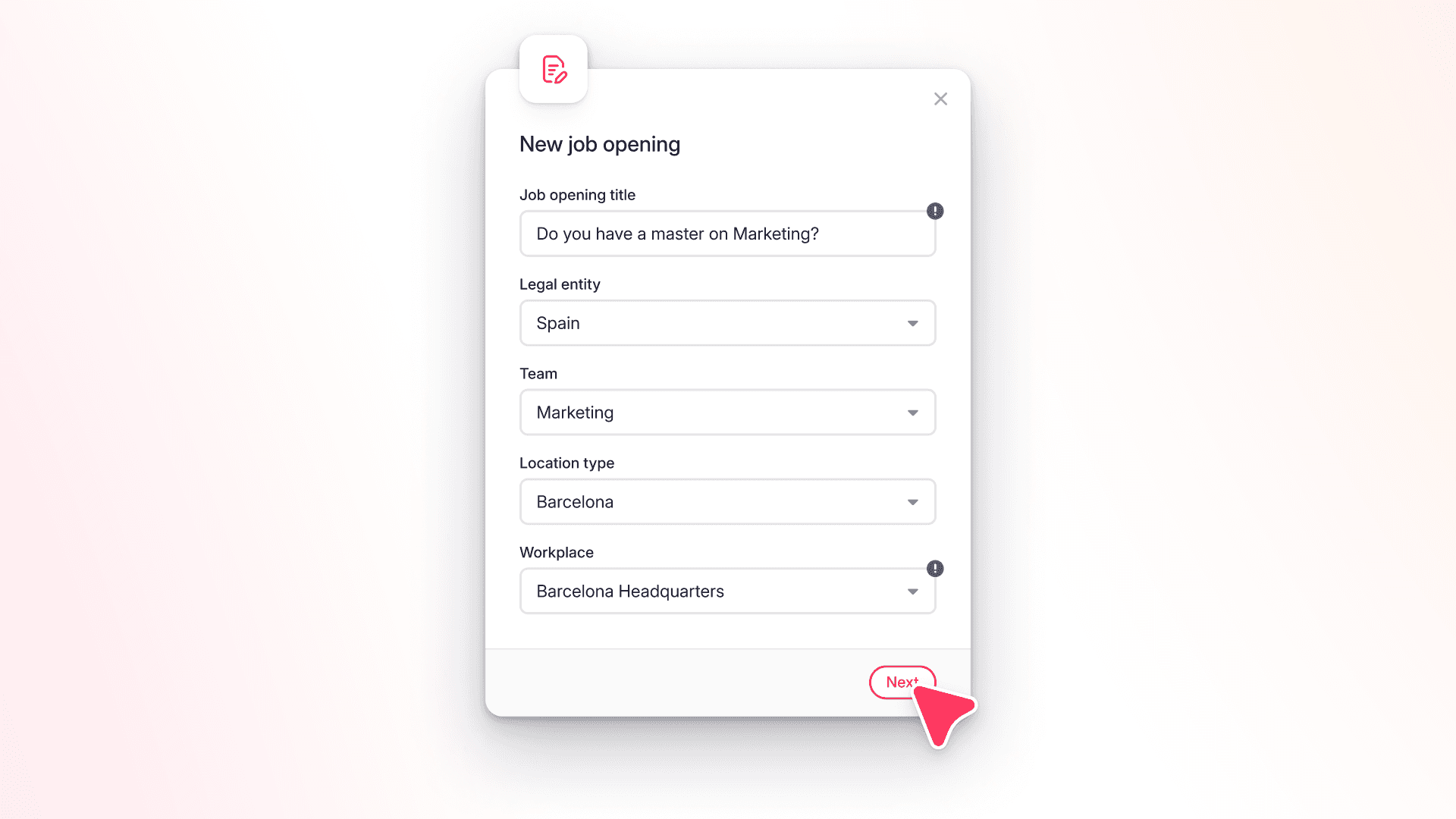 Poupe tempo com perguntas reutilizáveis para ofertas de emprego