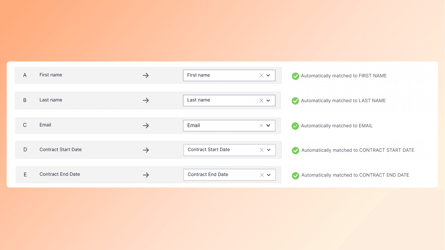 Importe dados de colaboradores para a Factorial