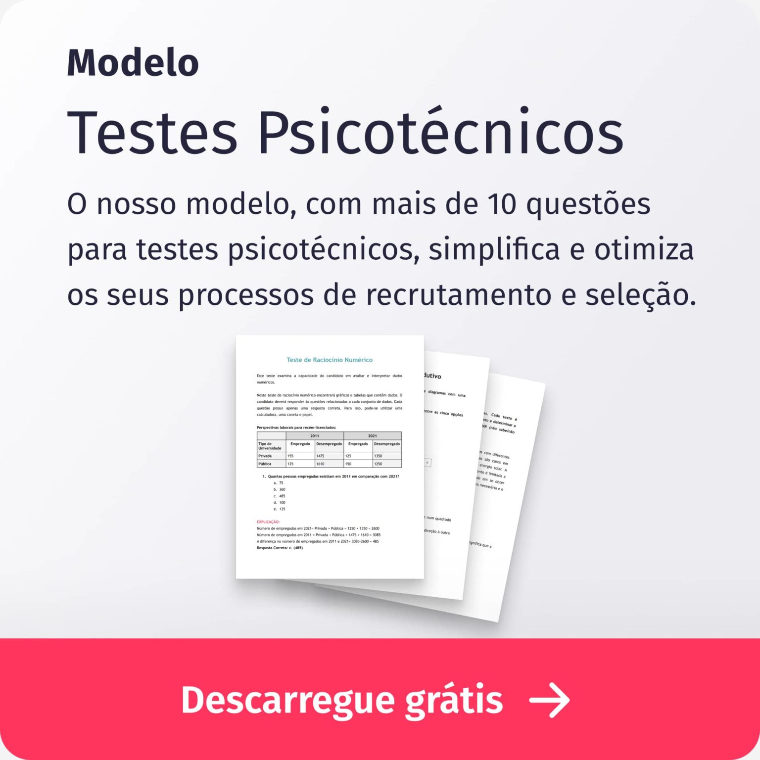 5 Testes Psicotécnicos Para Utilizar No Recrutamento | Factorial