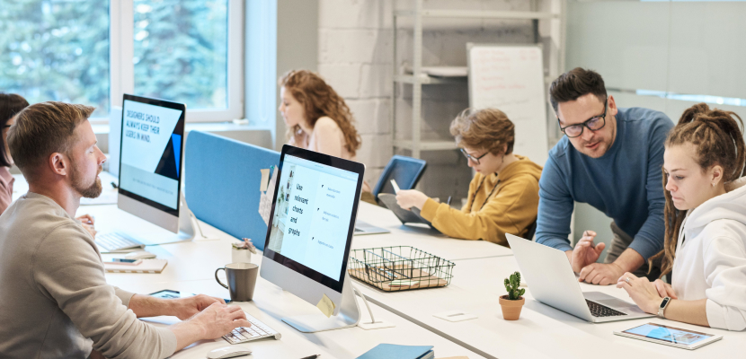 digitalização de processos no local de trabalho