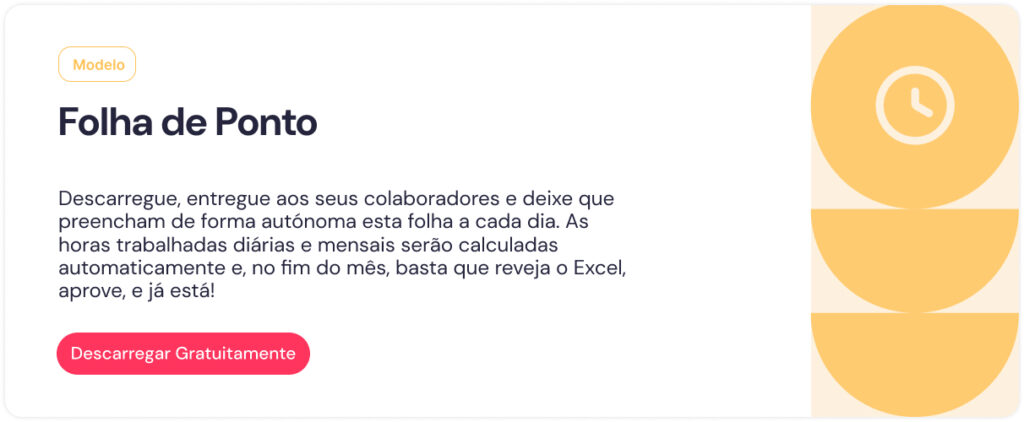 modelo de folha de ponto diária e mensal